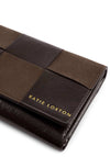 Katie Loxton Taya Woven Wallet, Chocolate Brown
