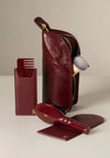 Katie Loxton Travel Makeup Brush Set & Case, Burgundy