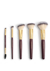 Katie Loxton Travel Makeup Brush Set & Case, Burgundy