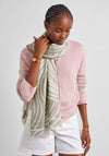 PRINTED SCARF WAVED LINES