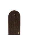 Katie Loxton Woven Sunglasses Case, Chocolate Brown