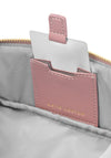 FOLD OUT MIRROR MAKE UP BAG DEEP ROSE