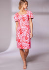 Kate Cooper Sweetheart Neck Pencil Midi Dress, Chili