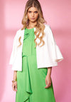 Kate Cooper Flared Cuff Sleeve Open Jacket, Off-White