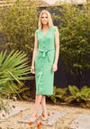 Kate Cooper Buttoned Midi Dress, Green