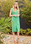 Kate Cooper Buttoned Midi Dress, Green