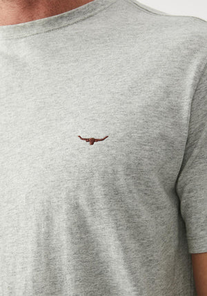 R.M WILLIAMS Parson T-Shirt, Grey Marl
