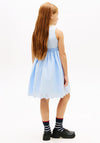 Tommy Hilfiger Girl Sleeveless Broderie Dress, Blue