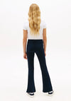 Tommy Hilfiger Older Girl Ribbed Flare Legging, Navy