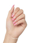 Kiss Salon Acrylic Squared French Nails, Pink