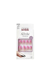 Kiss Salon Acrylic Squared French Nails, Pink