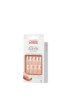 Kiss Salon Petite Acrylic French Nude Nails