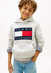 Tommy Hilfiger Kids Heritage Flag Hoodie, Grey
