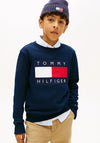 Tommy Hilfiger Kids Heritage Flag Sweater, Navy