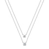 Kurate CZ Layer Necklace, Silver