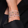 Kurate CZ X Bracelet, Silver & Gold