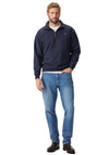 R.M WILLIAMS Trickett Quarter Zip Sweatshirt, Navy