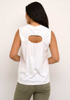 Kaffe Lucy Sleeveless T-Shirt, White