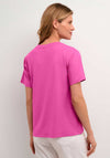 Kaffe Frida V Neck T-Shirt, Rose Violet