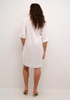 Kaffe Milla Linen Blend Shirt Dress, Chalk