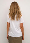 KAFFE Kaelin Graphic Square T-Shirt, White