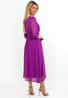 Kate & Pippa Audrey Polka Dot Maxi Dress, Purple