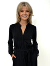 Kate & Pippa Capri Midi Shirt Dress, Black