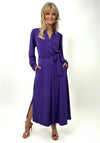 Kate & Pippa Capri Midi Shirt Dress, Purple