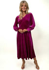 Kate & Pippa Ellen Velvet Rhinestone Dress, Pink