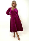 Kate & Pippa Ellen Velvet Rhinestone Dress, Pink