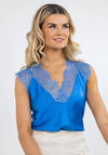 Kate & Pippa Lauren Lace Cami Top, Blue