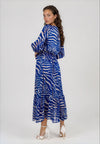Kate & Pippa Modena Animal Print Maxi Dress, Blue