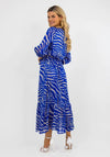 Kate & Pippa Modena Animal Print Maxi Dress, Blue