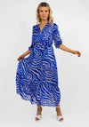 Kate & Pippa Modena Animal Print Maxi Dress, Blue
