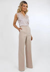 Kate & Pippa Palermo Wide Leg Trousers, Beige