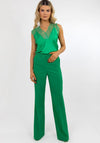 Kate & Pippa Palermo Wide Leg Trousers, Emerald Green