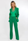 Kate & Pippa Palermo Wide Leg Trousers, Emerald Green