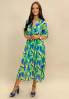 Kate & Pippa Positano Midi Dress, Green & Blue
