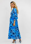 Kate & Pippa Streasa Floral Print Maxi Dress, Blue