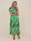 Kate & Pippa Streasa Print Maxi Dress, Green Multi