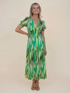 Kate & Pippa Streasa Print Maxi Dress, Green Multi