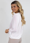Kate & Pippa Tia V-Neck High Low Blouse, White
