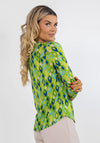 Kate & Pippa Printed Zip Top, Green
