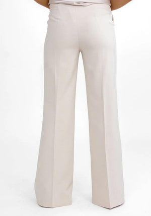 Kate & Pippa Palermo Wide Leg Trousers, Cream