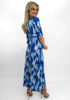 Kate & Pippa Alana Knot Print Midi Dress, Blue Multi