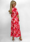 Kate & Pippa Alana Knot Print Midi Dress, Pink Multi