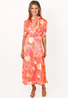 Kate & Pippa Kimber Midi Dress, Coral