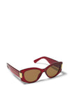 Katie Loxton Rimini Ovel Sunglasses, Red