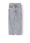 Name It Kid Girl Rose Rhinestone Jeans, Grey