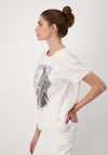 Monari Short Sleeve Print T-Shirt, Beige